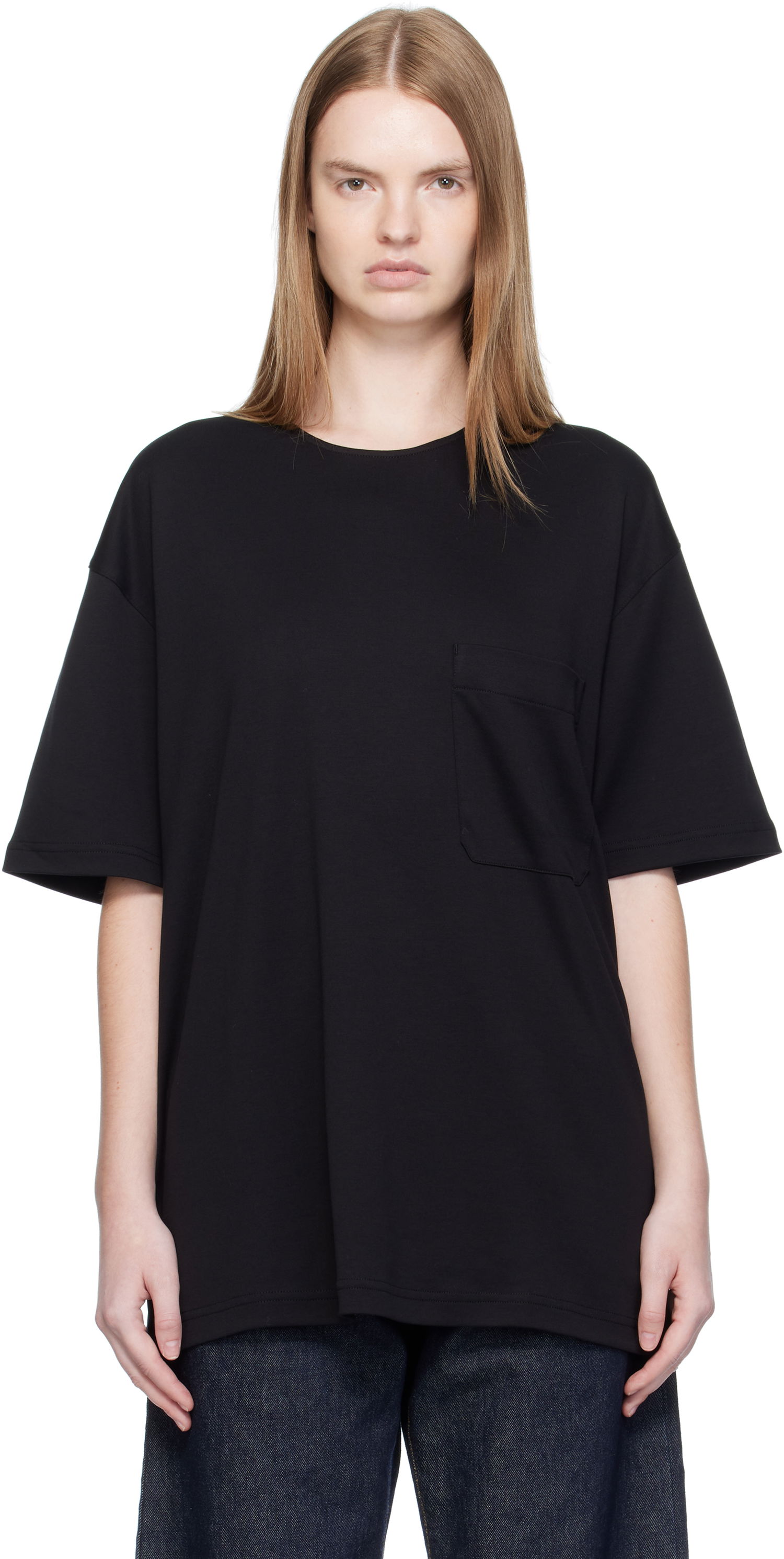 Tričko LEMAIRE Lemaire Relaxed Pocket T-Shirt Čierna | TO1457 LJ1043, 0