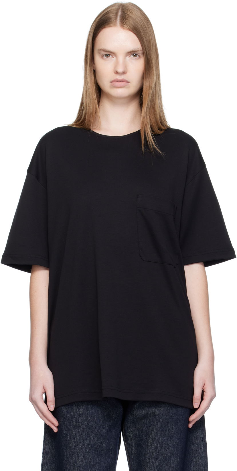 Tričko LEMAIRE Lemaire Relaxed Pocket T-Shirt Čierna | TO1457 LJ1043