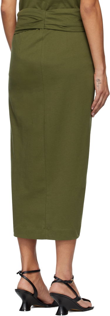 Sukňa Dries Van Noten Dries Van Noten Knotted Jersey Midi Skirt Zelené | 252-011112-2603, 2