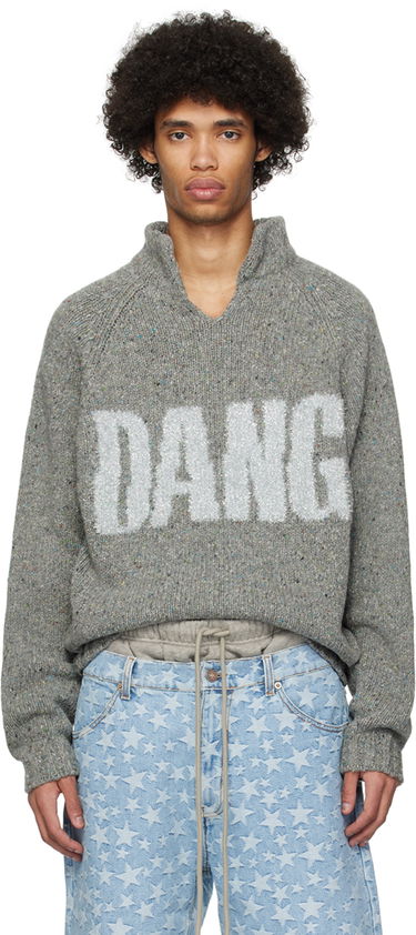 Sveter ERL ERL 'Dangerous' Knit Sweater Šedá | ERL08N359, 0
