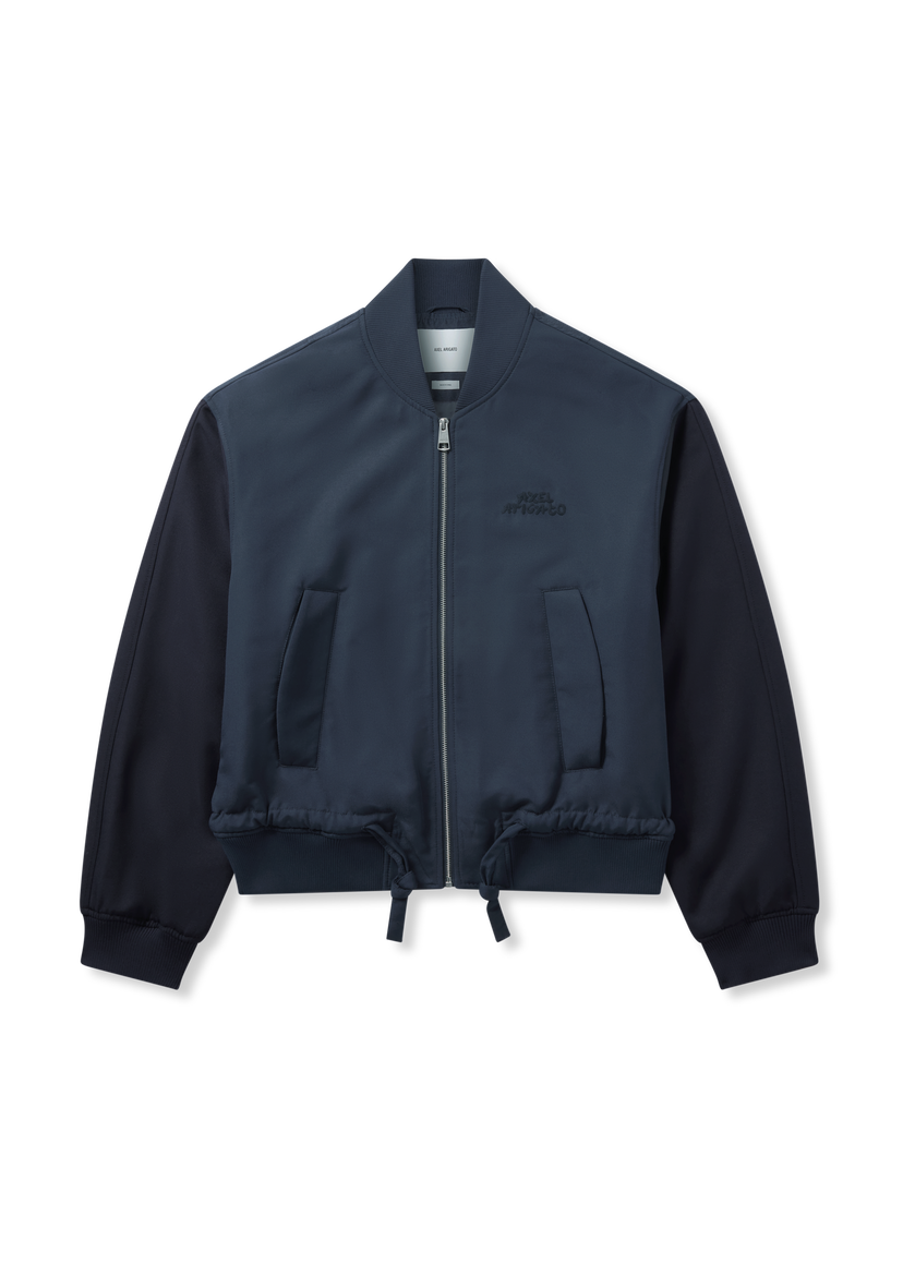 Bomber bunda AXEL ARIGATO Archer Full-Zip Bomber Jacket with Drawstring Hem Navy | A3764004