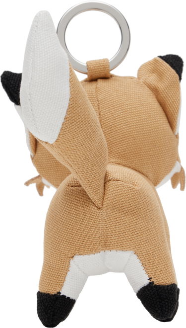 Kľúčenka MAISON KITSUNÉ Maison Kitsuné Fox Bag Charm Keychain Béžová | OW06906WW0107, 1