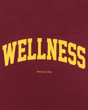 Mikina Sporty & Rich Wellness Ivy Crewneck Vínová | CR643ME, 1