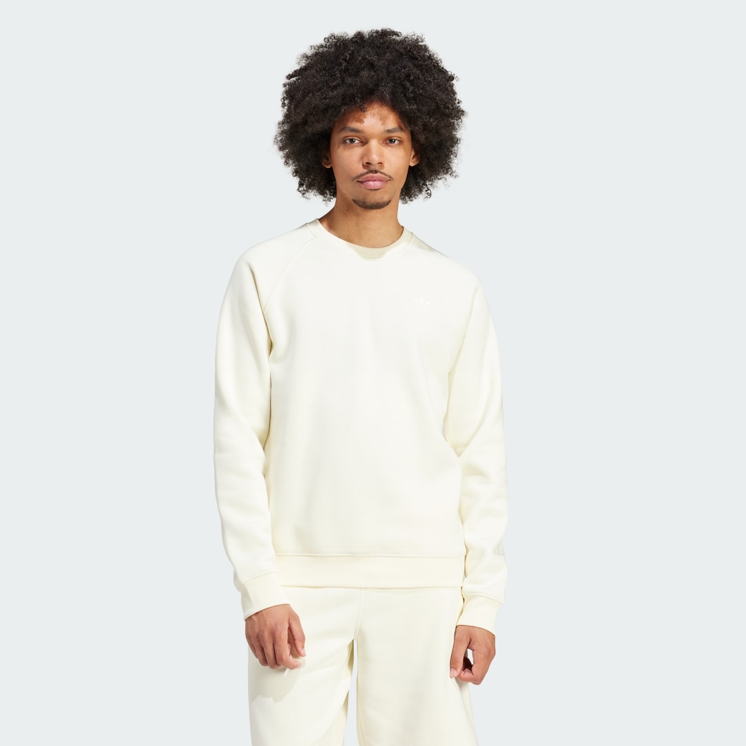 Sveter adidas Performance Trefoil Essentials Sweatshirt Béžová | IR7779, 0