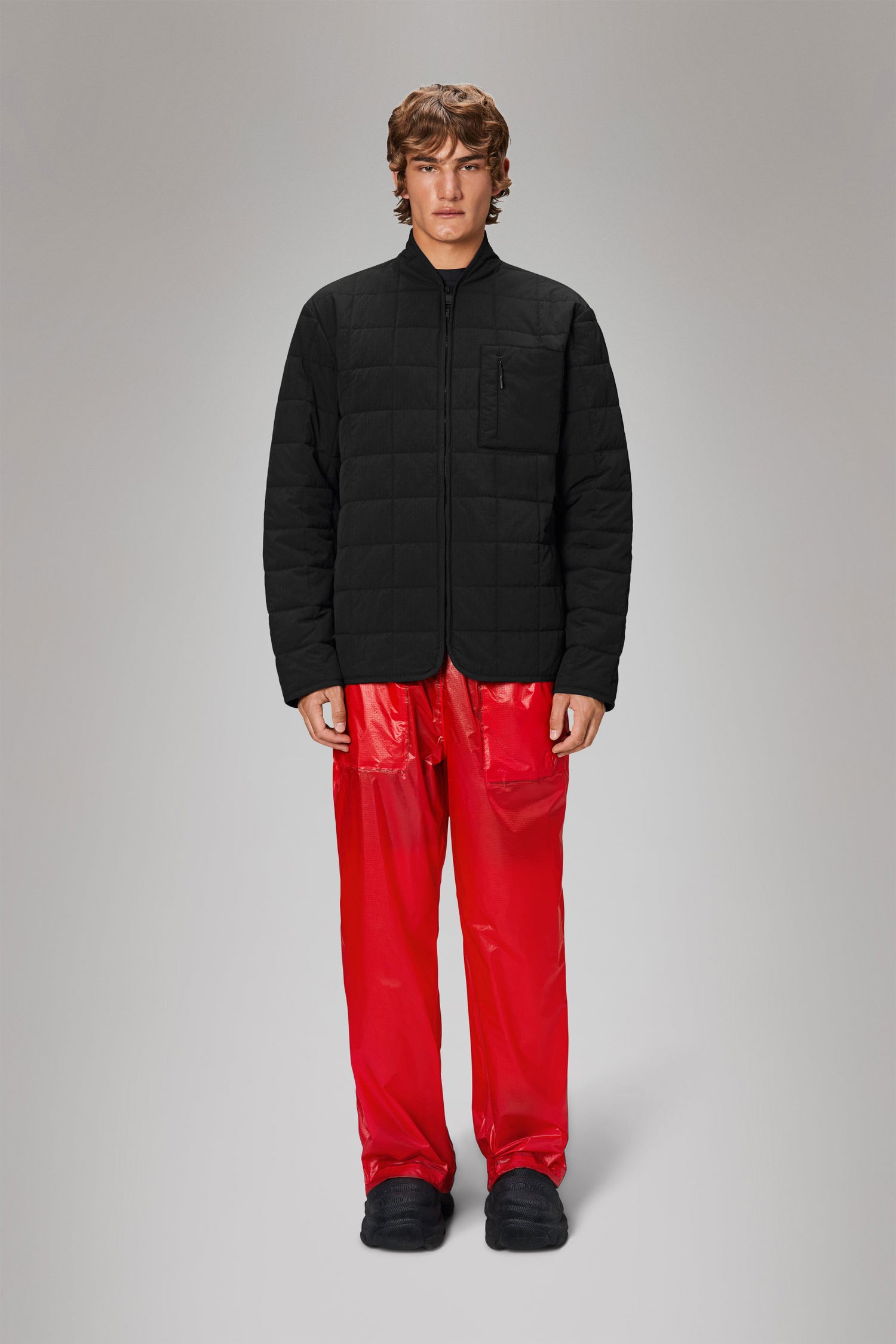 Prešívaná bunda Rains Liner Jacket Čierna | 19400\01, 1