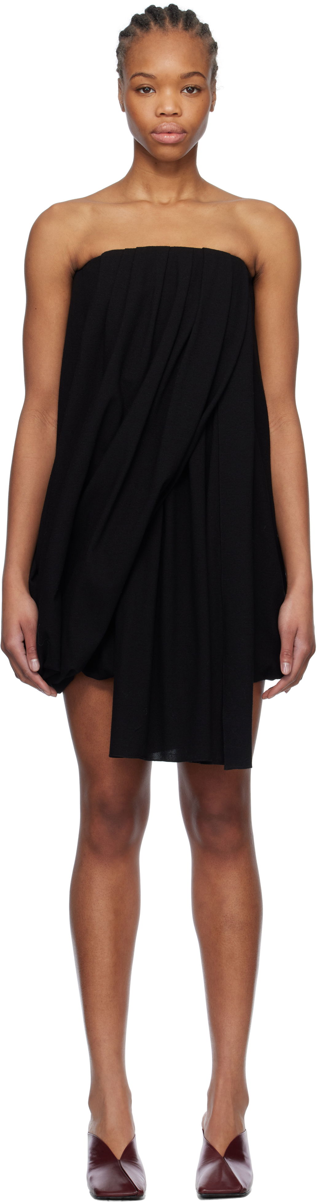 Šaty JW Anderson JW Anderson Draped Bustier Minidress Čierna | DR0464-PG1797, 0