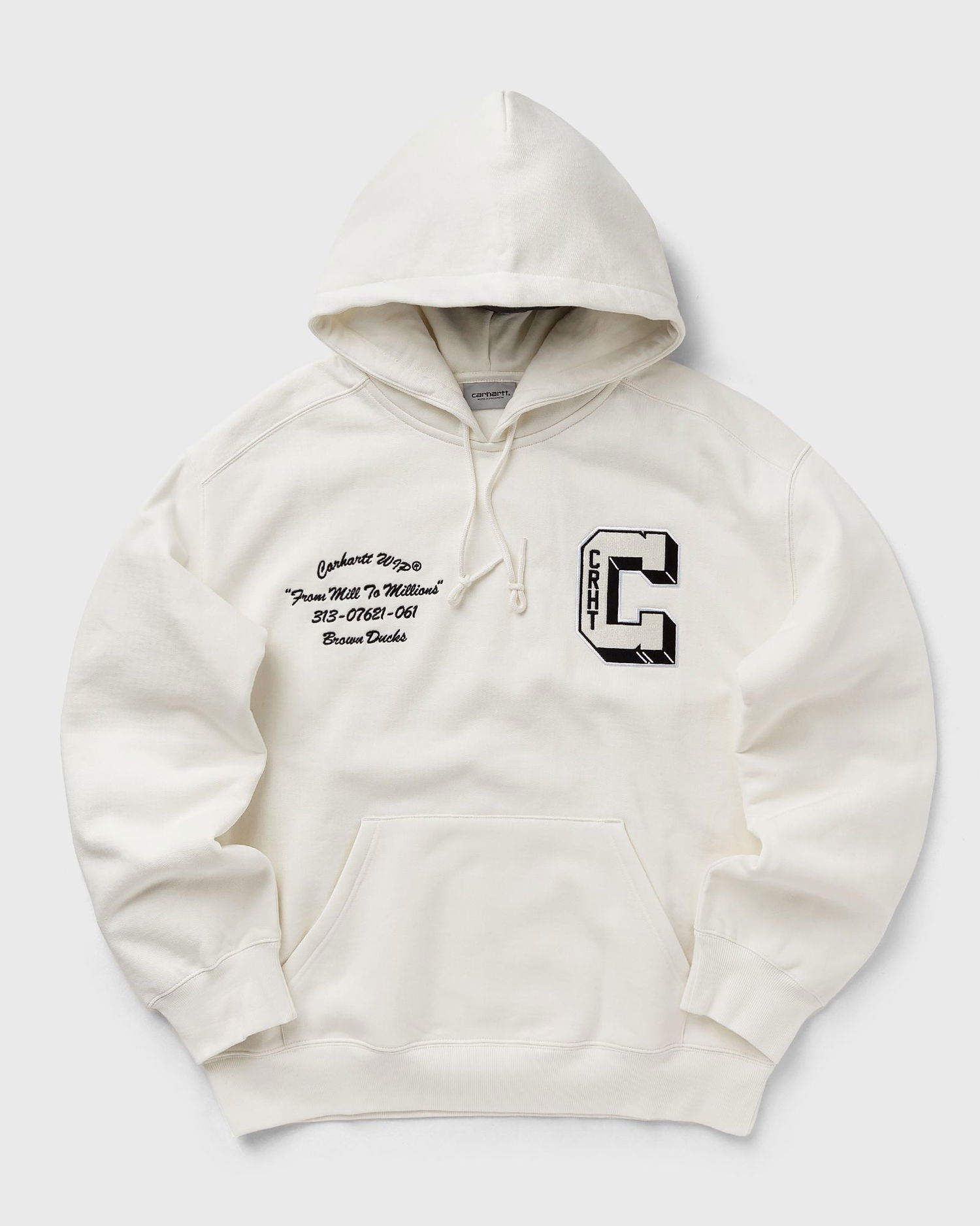 Mikina Carhartt WIP Hooded Brown Ducks Sweat Biela | I033930-D6.XX, 0