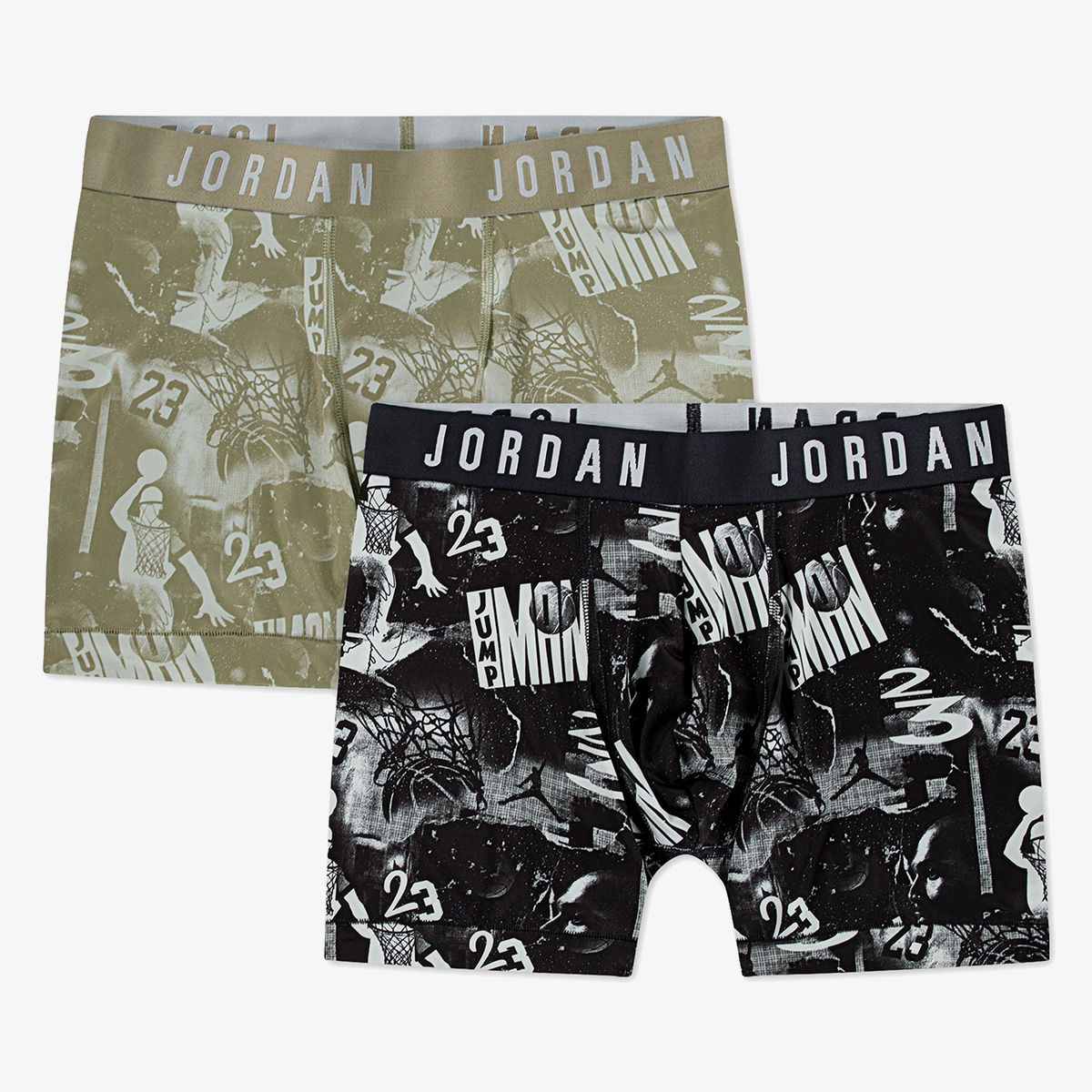 Boxerky Jordan Jordan 23 Collage Boxer Briefs, 2-Pack Zelené | JM0780-G0T, 0