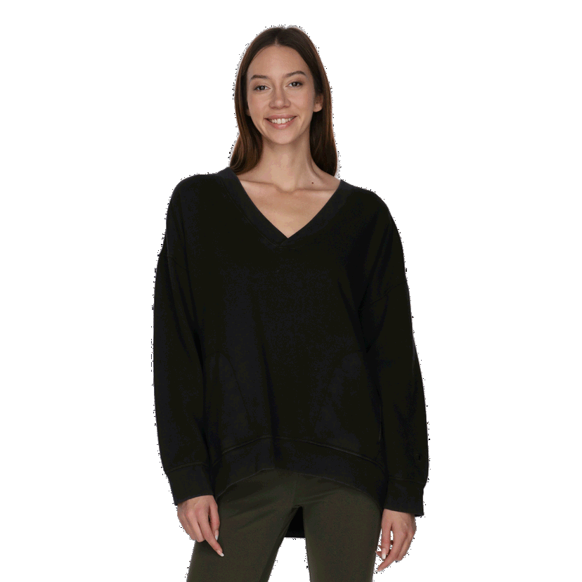 Mikina Champion V-Neck Sweatshirt Čierna | 117636-KK001