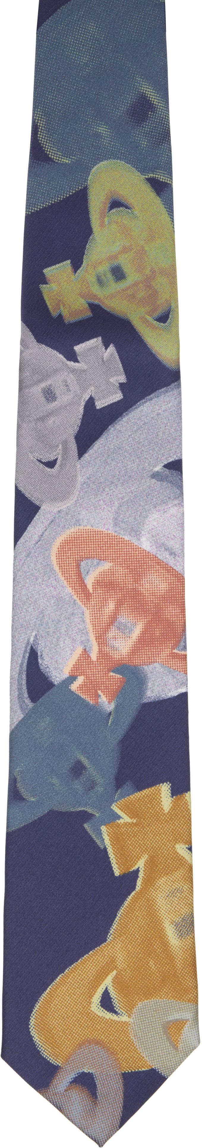 Šál Vivienne Westwood Vivienne Westwood Halftone Orbs Tie 8.5cm Navy | 81050004-W015P-, 0