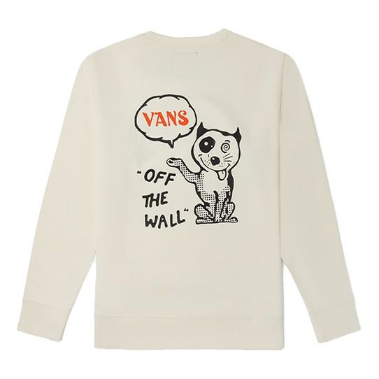 Sveter Vans Vans Off The Wall Crewneck Sweatshirt Béžová | VN0A5H76FS8