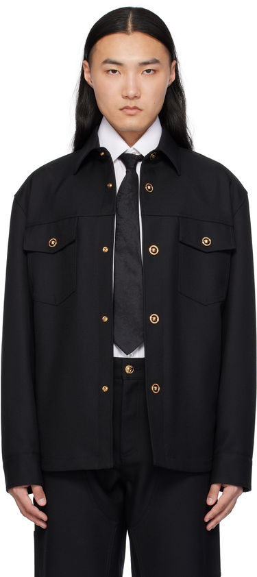 Bunda Versace Versace Cavalry Wool Overshirt Čierna | 1018867_1A08771, 0