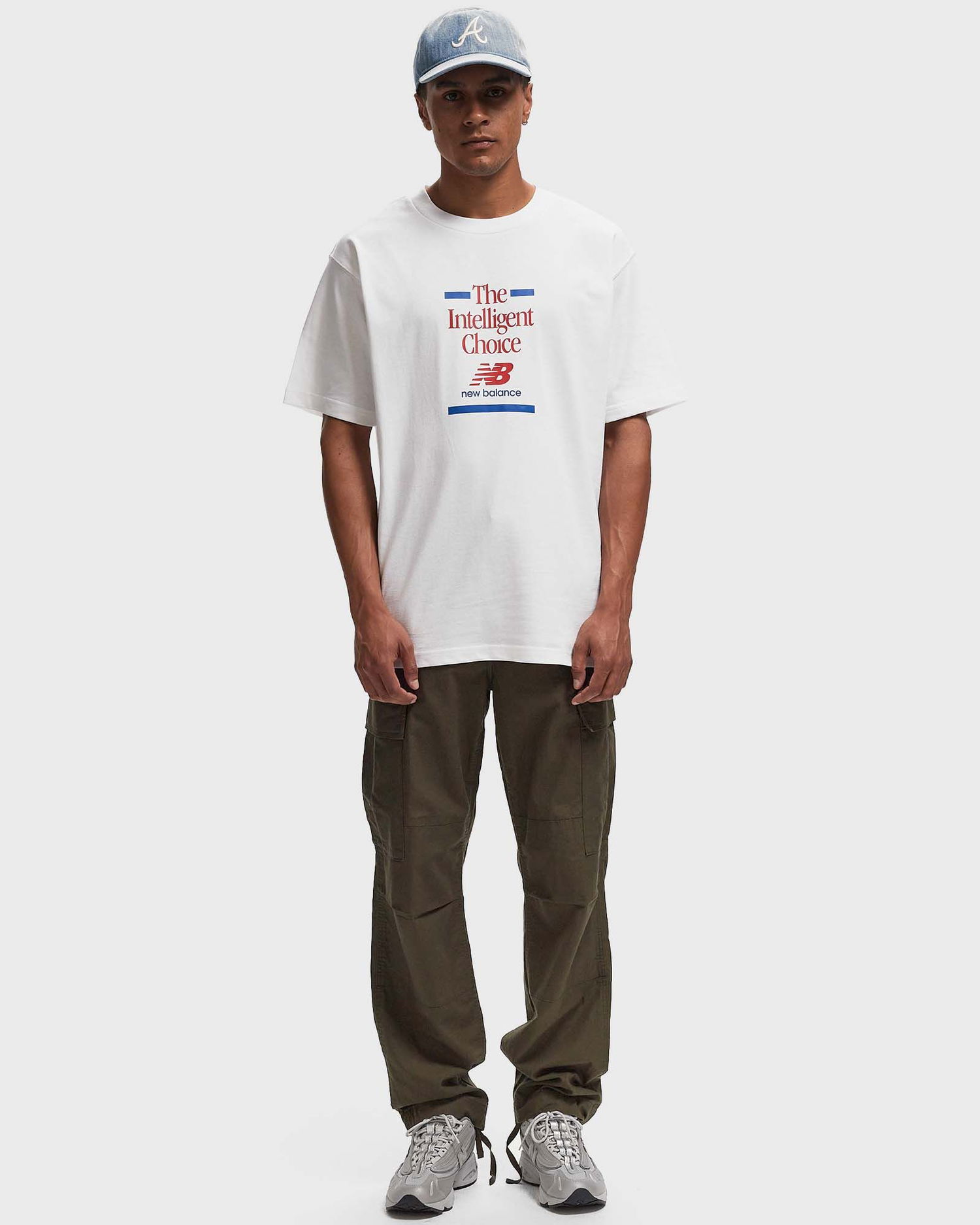 Tričko New Balance Athletics Relaxed Choice Tee men Shortsleeves white in size:XXL Biela | MT43552-WT, 1