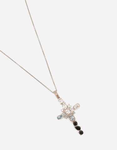 Náhrdelník Dolce & Gabbana Pendant With Grey And Black Spinels Metalická | WAQA1GWTSQS80001, 3