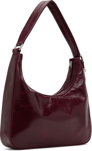 Kabelka BY FAR BY FAR Rhea Creased Leather Shoulder Bag Vínová | MWBSB027CL034RD028PL, 2