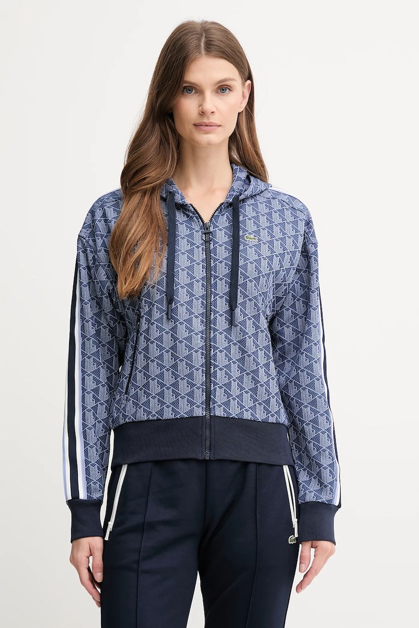 Mikina Lacoste Lacoste Hooded Track Jacket Modrá | SF7606