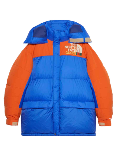 Prešívaná bunda Gucci The North Face x Down Coat Modrá | 663895 XAADJ 4394