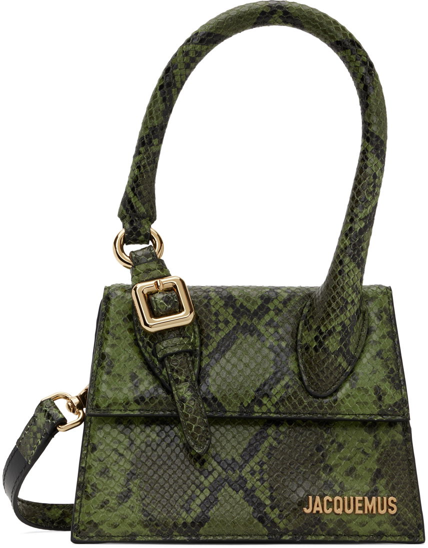 Oblečenie Jacquemus Green La Casa 'Le Chiquito moyen boucle' Bag Zelené | 24H233BA327-3198, 0