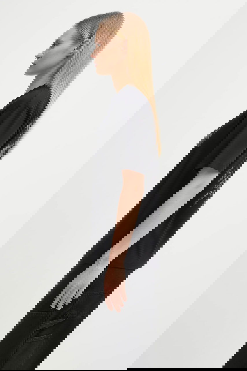 Tričko Carhartt WIP Short Sleeve Okniceok T-Shirt with Gothic-Inspired Back Print Čierna | I035507.89XX, 1