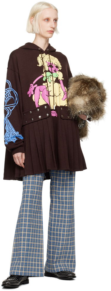 Mikina Chopova Lowena Cloudy Girl Print Hooded Dress Hnedá | 1263, 4