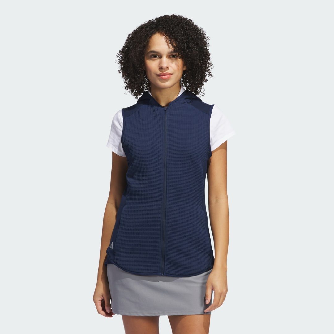 Vesta adidas Performance Ultimate365 Full Zip Hooded Golf Vest Navy | IS9735, 0