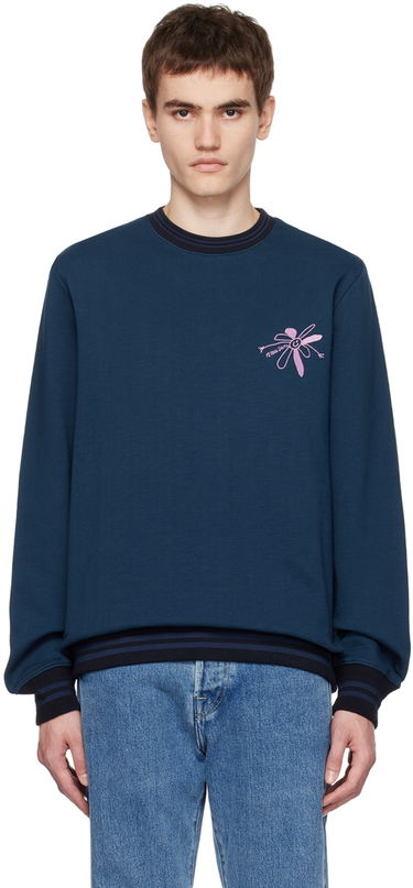 Sveter Paul Smith PS Paul Smith Flower Sweatshirt Modrá | M2R-331Y-LP3881, 0