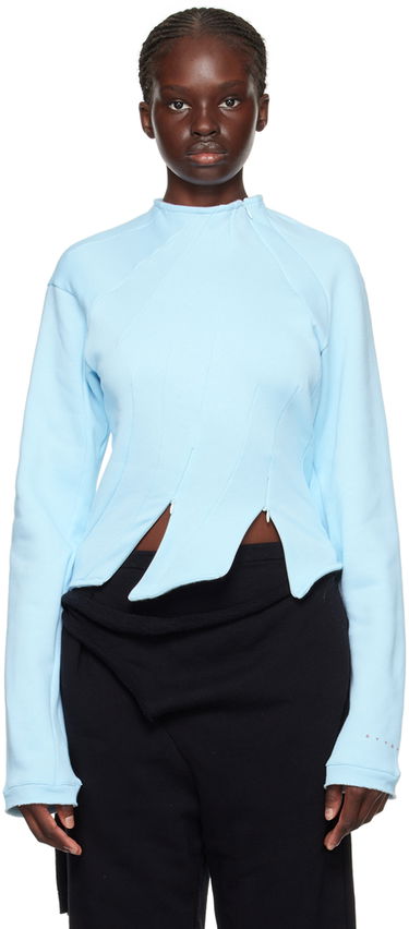 Mikina Ottolinger Ottolinger Multiline Sweatshirt Modrá | 1503402, 0