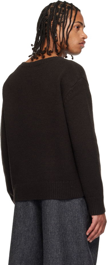 Sveter Dries Van Noten V-Neck Merino Wool Sweater Hnedá | 252-021246-2710, 2