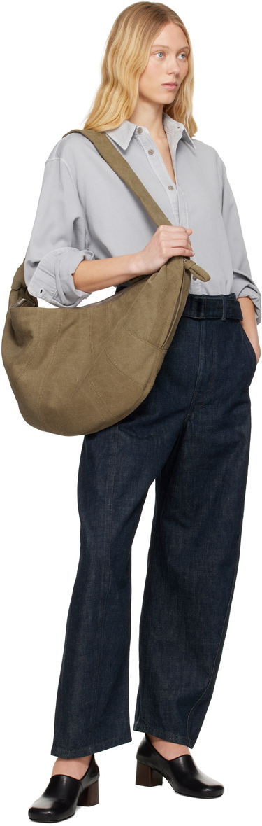Taška cez rameno LEMAIRE Lemaire XL Croissant Bag Zelené | BG0150 LF1400, 3