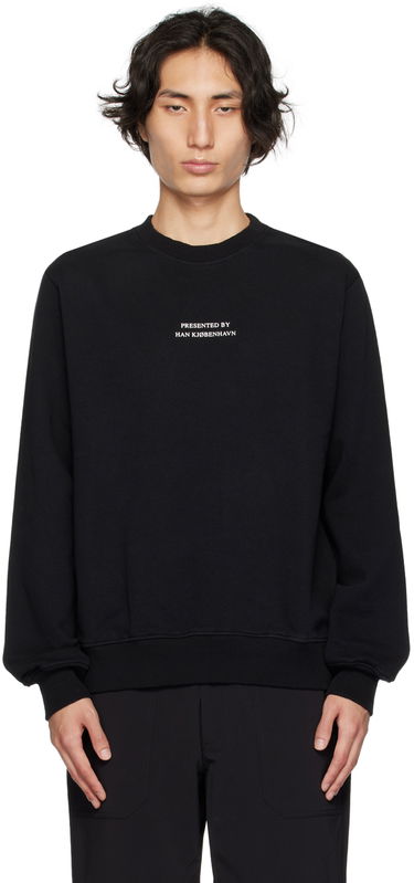 Mikina Han Kjøbenhavn Diamond Print Sweatshirt Čierna | M-132946, 0
