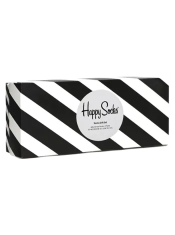 Happy Socks Black and White Gifts Box 4-Pack XCBW09-9150