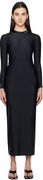 Alexander Wang Rashguard Long Sleeve Maxi Dress