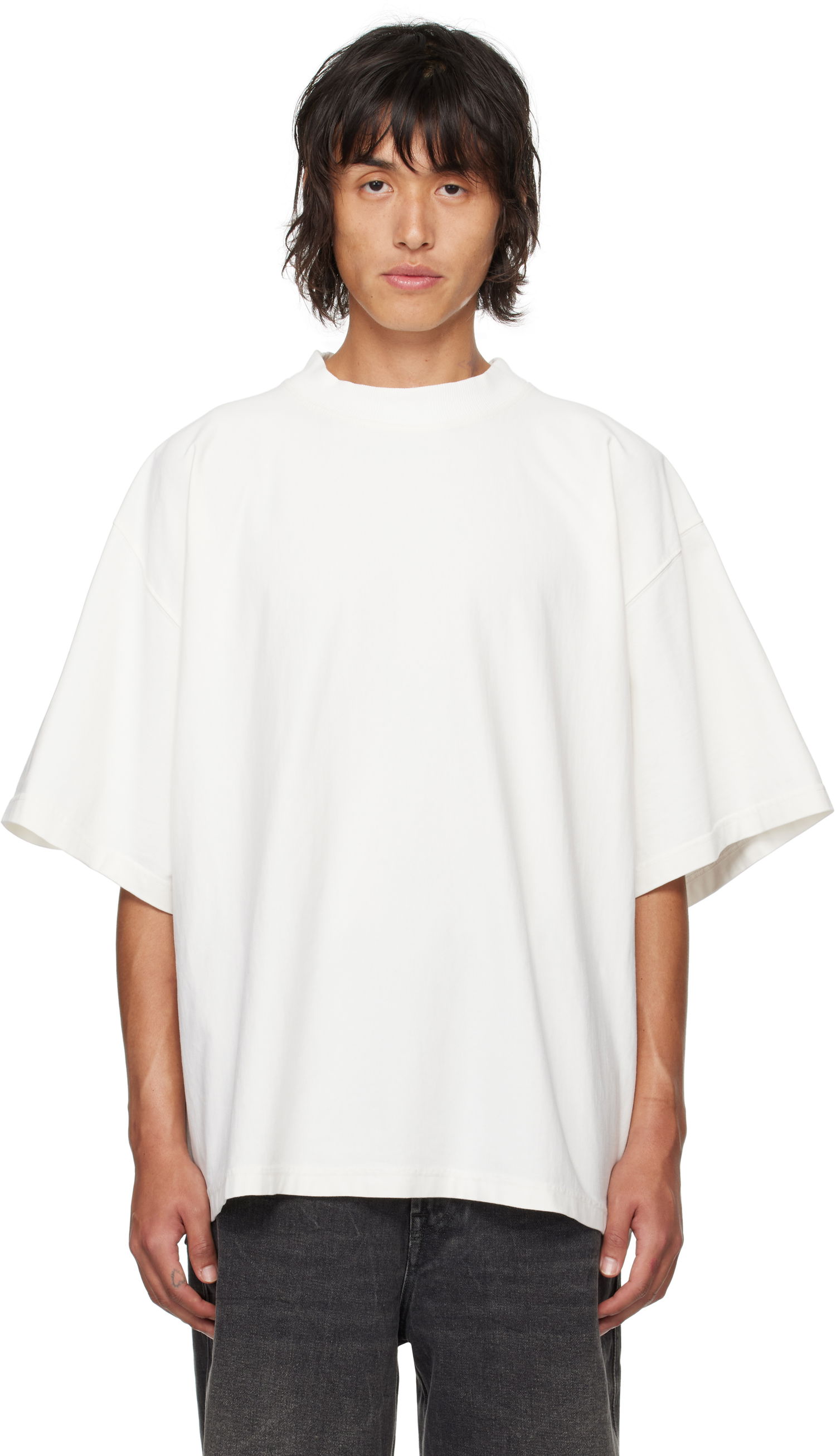 Tričko HED MAYNER Dropped Shoulders T-shirt Biela | HMMZ70006T-HZ138A, 0