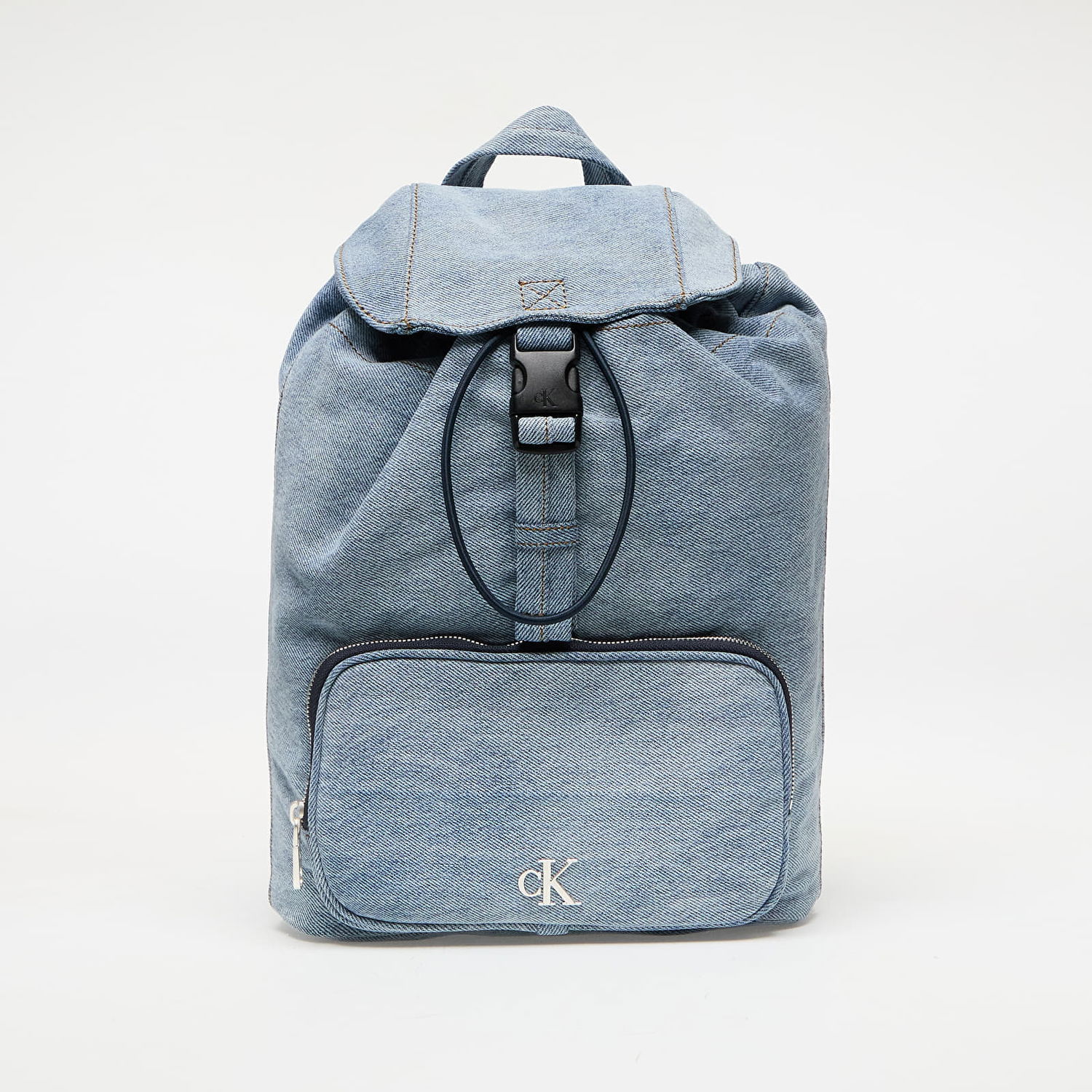 Batoh CALVIN KLEIN Calvin Klein Jeans Denim Luna Mini Flap Backpack Modrá | LV04F3216G VGO, 0