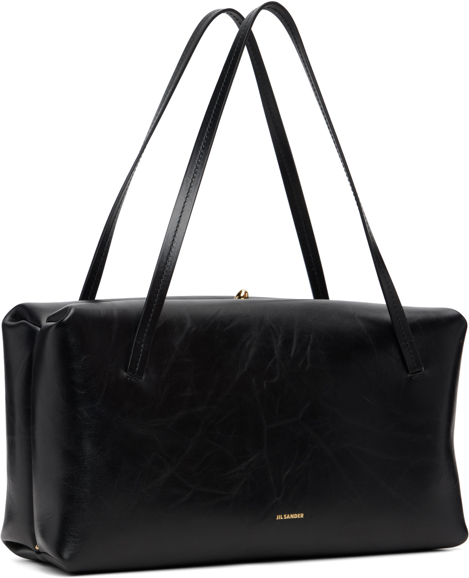 Pillow Handle Leather Shoulder Bag