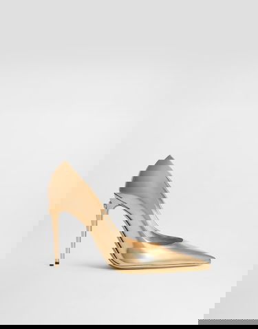 Tenisky a topánky Dolce & Gabbana Calfskin Pumps With Metal Heel Metalická | CD1841AY82889869, 0