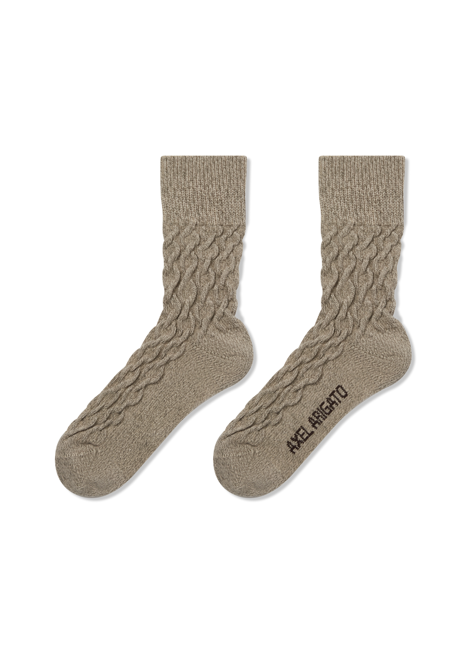 Ponožky AXEL ARIGATO Cable Mélange Socks Béžová | X3480002, 0
