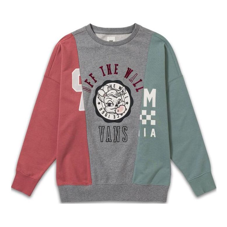 Sveter Vans Vans Color-Blocked Crewneck Sweatshirt Šedá | VN0008YVBQU1, 0