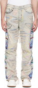 Who Decides War Distressed Studded Embroidered Patched Jeans