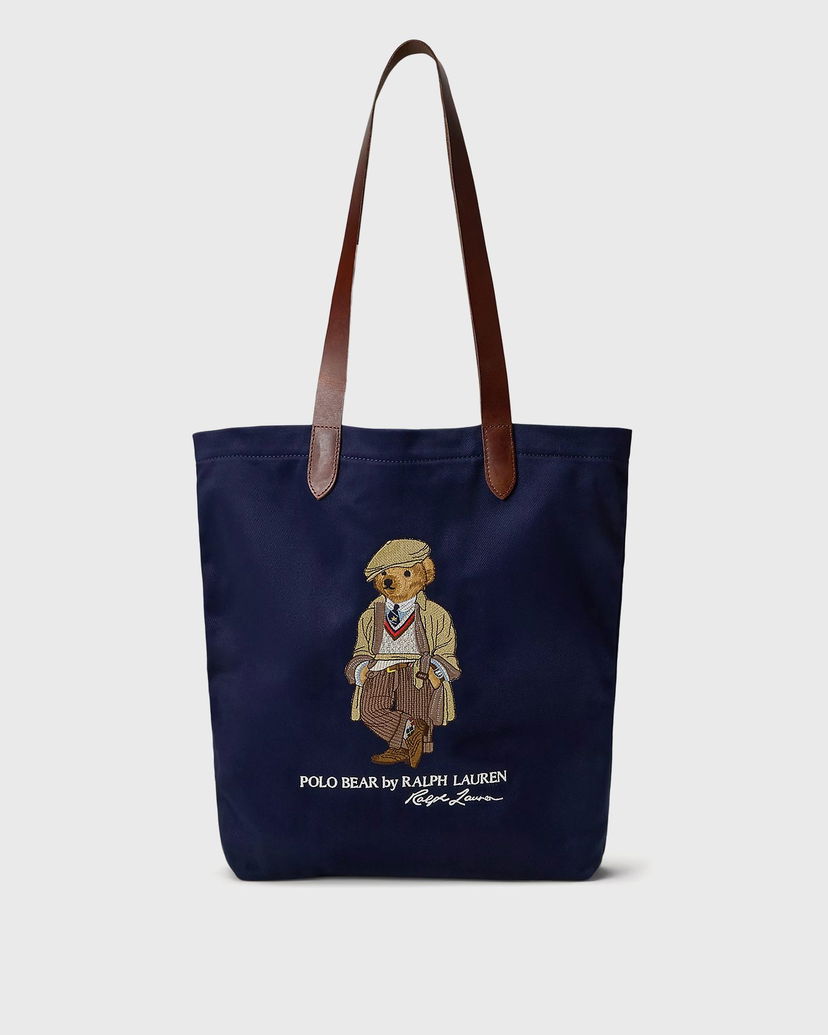 Tote bag Polo by Ralph Lauren Polo Bear Canvas Tote Bag by Ralph Lauren Navy | 405974589001