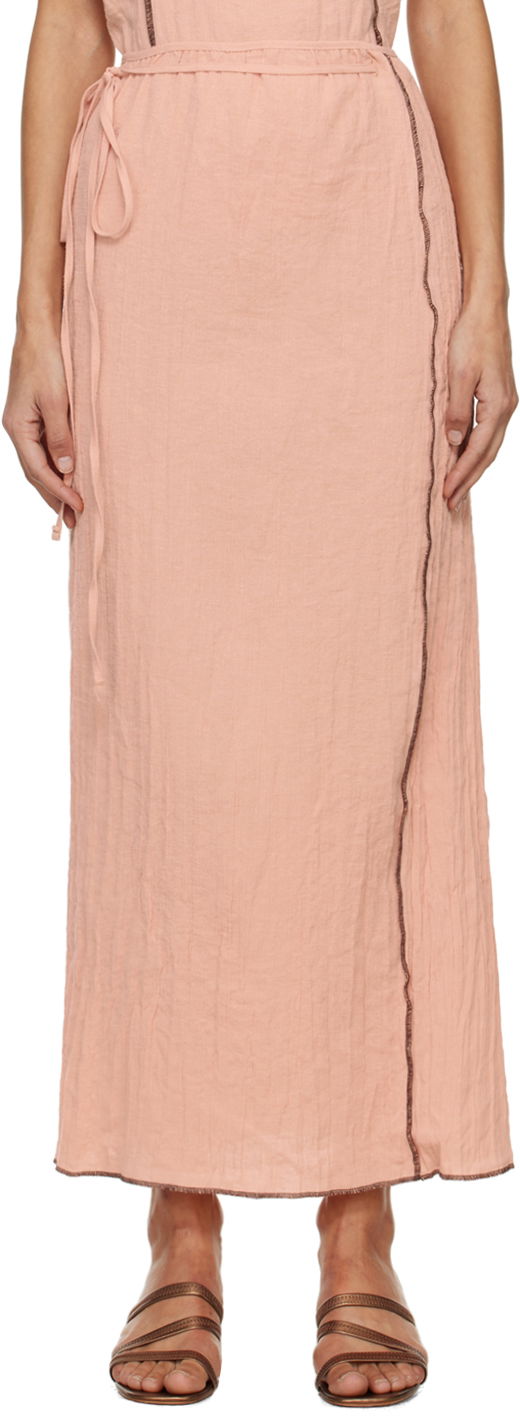 Sukňa Baserange Maxi Skirt with Wrap Design Ružová | SKSKW-LC-SP24, 0