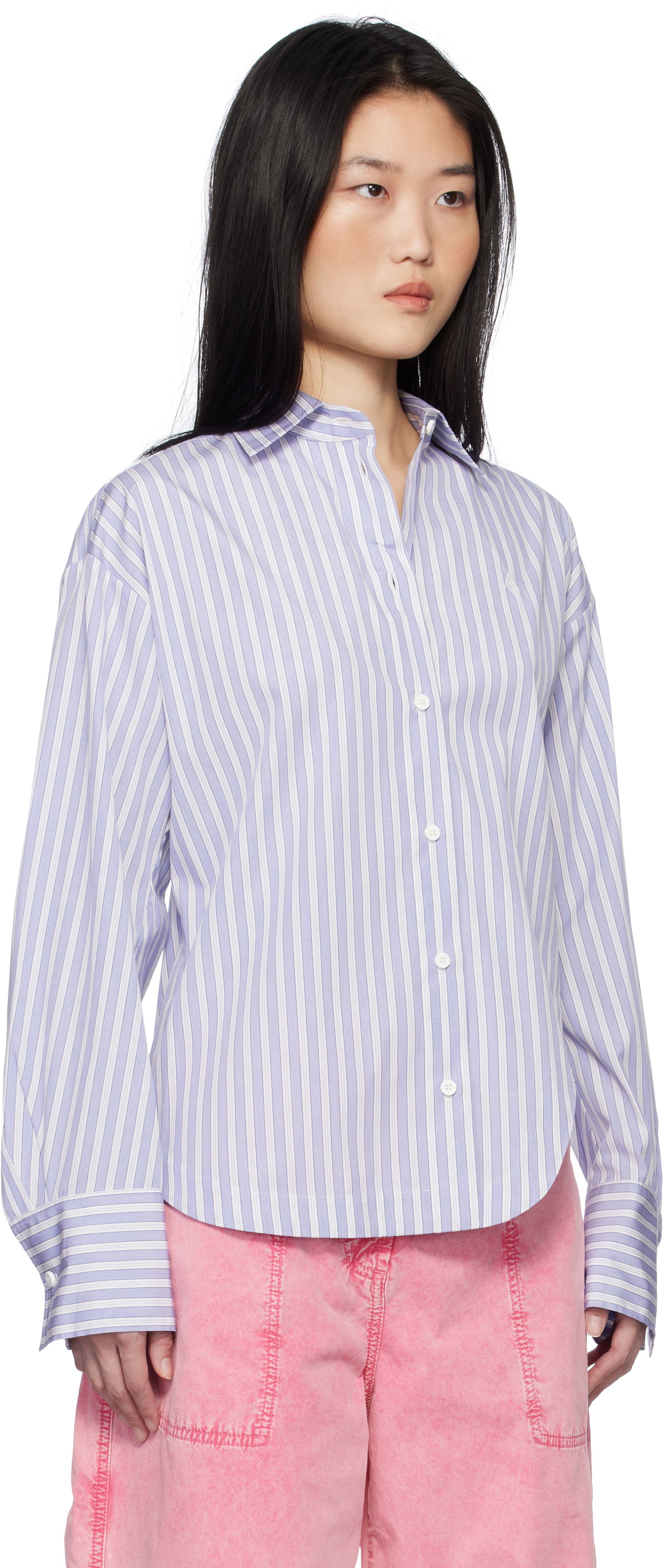 Attico Eliza Striped Shirt