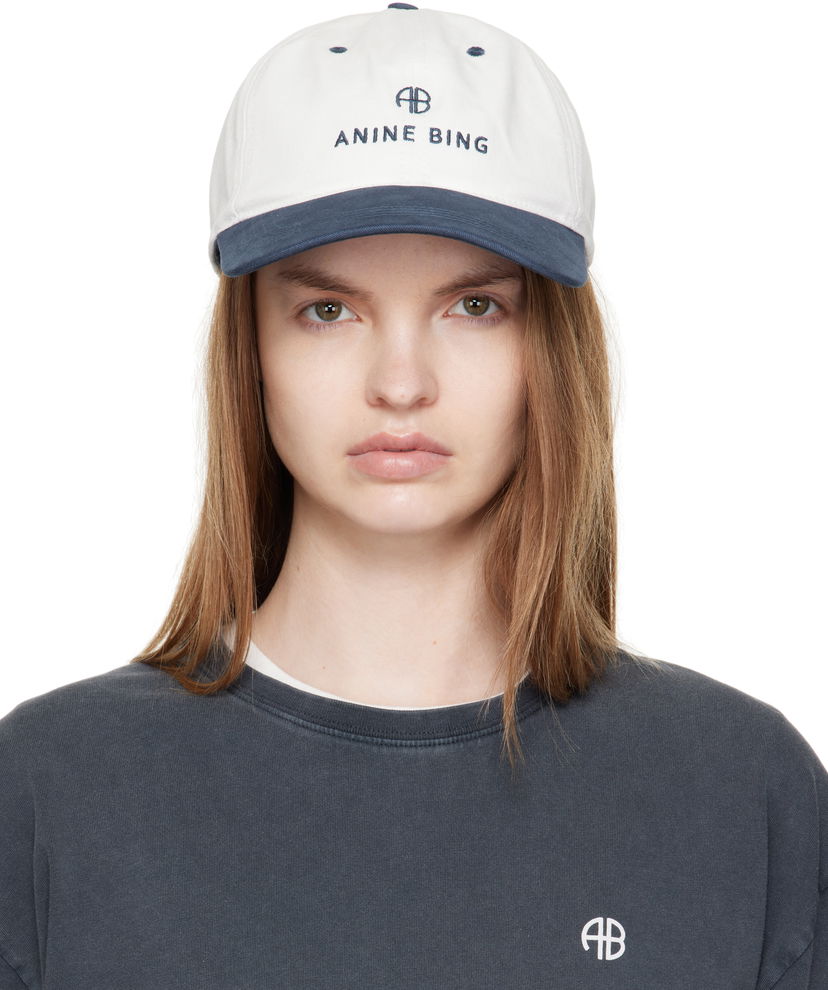 Šiltovka Anine Bing Anine Bing Jeremy Baseball Cap Biela | A-12-9084-MTL6