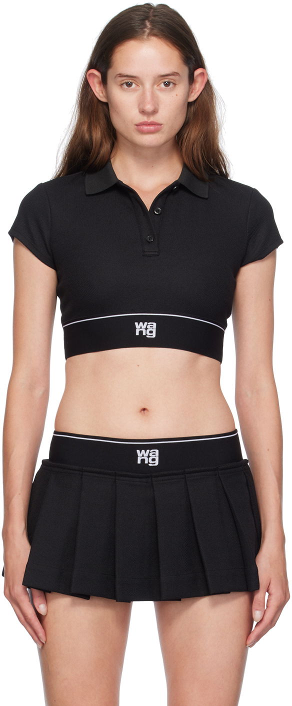 Sukňa Alexander Wang Alexander Wang Cheerleader Cropped Polo Čierna | 4CC3241497, 0