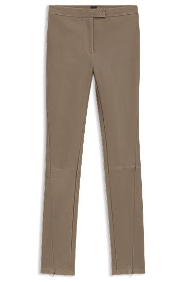 Legíny BOSS Leather Leggings Béžová | 50541926, 0