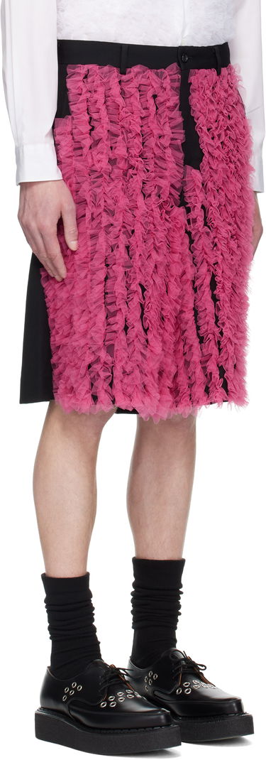 Šortky Comme des Garçons Comme des Garçons Homme Plus Gabardine and Tulle Shorts Ružová | PO-P063-051, 1
