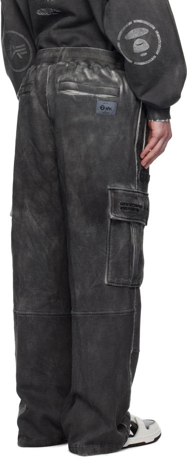 Tepláky AAPE by A Bathing Ape AAPE by A Bathing Ape Alpha Industries Edition Army Sweatpants Šedá | AAPPTM9711XXNBKL, 2