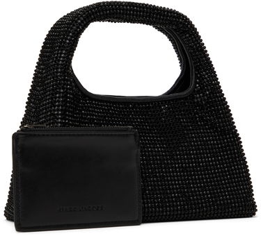Kabelka Marc Jacobs Marc Jacobs 'The Rhinestone Mini Sack' Tote Čierna | 2R4HSH018H03, 4