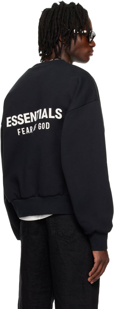 Mikina Fear of God Fear of God ESSENTIALS Classic Crewneck Sweatshirt Čierna | 192AS252040F, 2