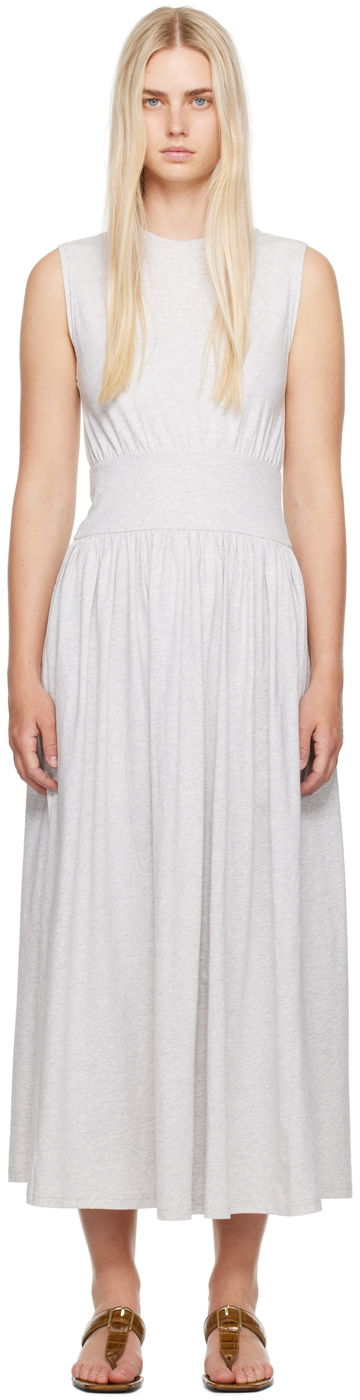 Šaty TOTEME Totême Tee Midi Dress Šedá | 242-WRD1783-FB0245, 0